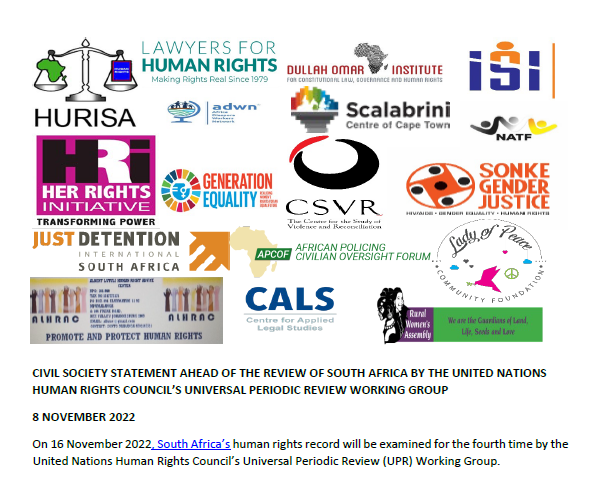 Civil Society statement SA UPR