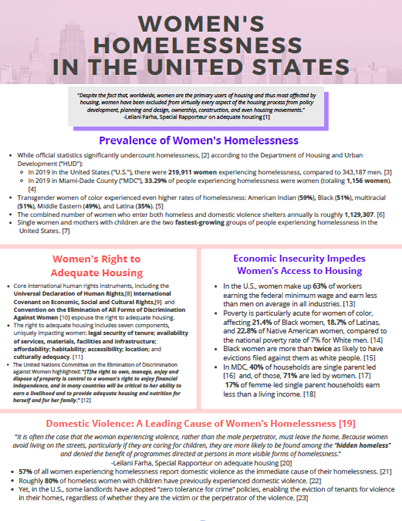 2021.06.01_Women's Homelessness in the U.S. Factsheet_v.8