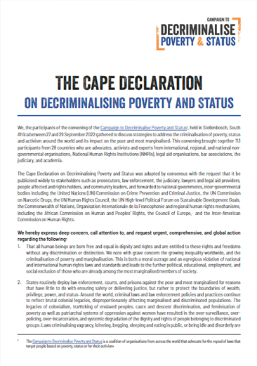 Cape Declaration
